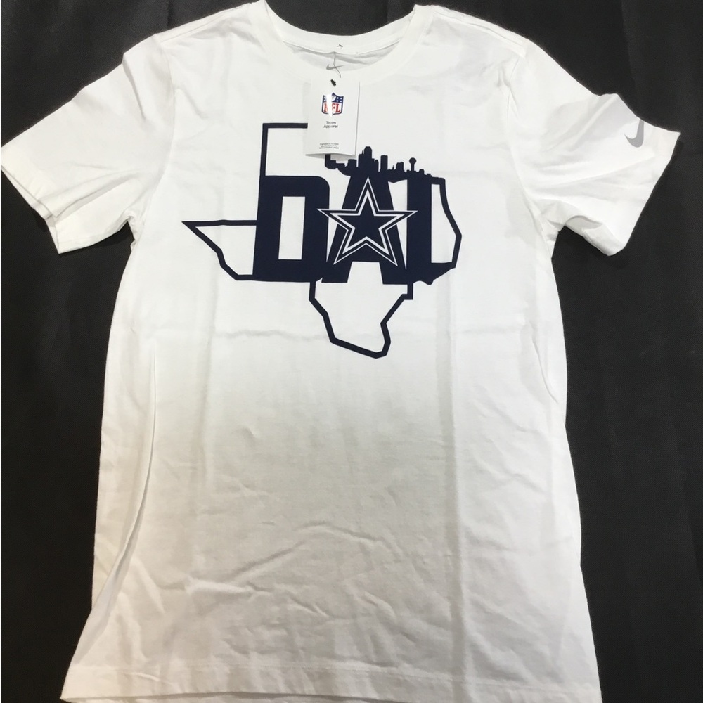 Nike Men's White Dallas Cowboys Graphic Tee Sz Small